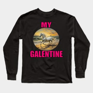 My galentine black horse Long Sleeve T-Shirt